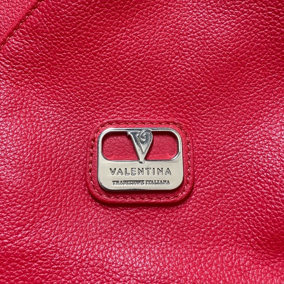❤️VALENTINA RED LEATHER BACKPACK/ SLING BAG! ❤️ - Picture 3 of 7